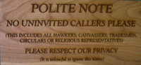 engraved wood sign