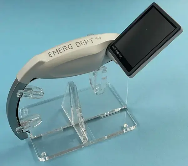 laryngoscope camera laser engraving jig