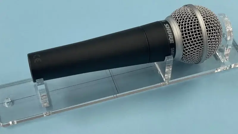 shure microphone laser engraving jig